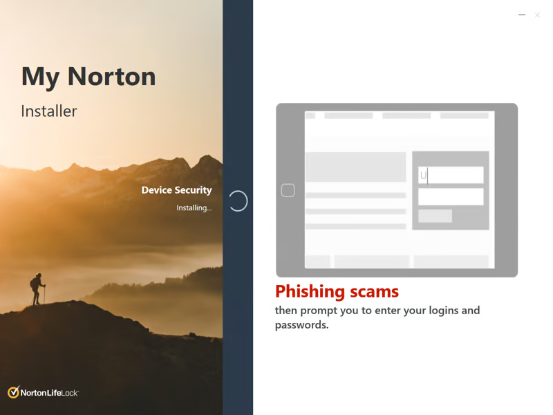 Norton My Norton valdymo centras